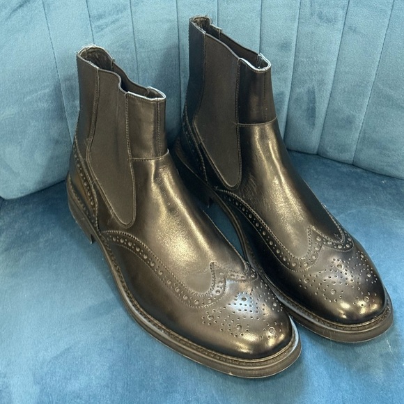 NWOT Joe’s Jeans Brody Black Leather Chelsea Boots Men’s Size 12 main image 4